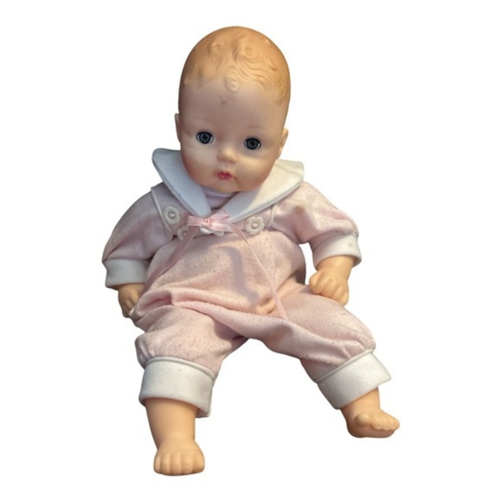 Vintage cloth and vinyl *Baby Girl Doll*‎ Madame Alexander 12" sleep eyes 1977